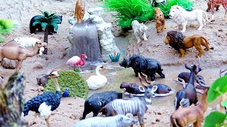Huge Toy Zoo Wild Animals Figurines Collection