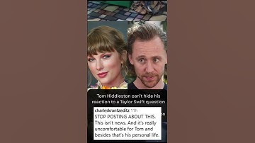 Tom Hiddleton can’t hide his reaction to a Taylor Swiftquestion #taylorswift  #tomhiddleston #shrot