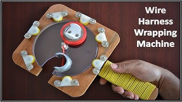 Wire harness tape wrapping machine making | Simple and handy | DIY