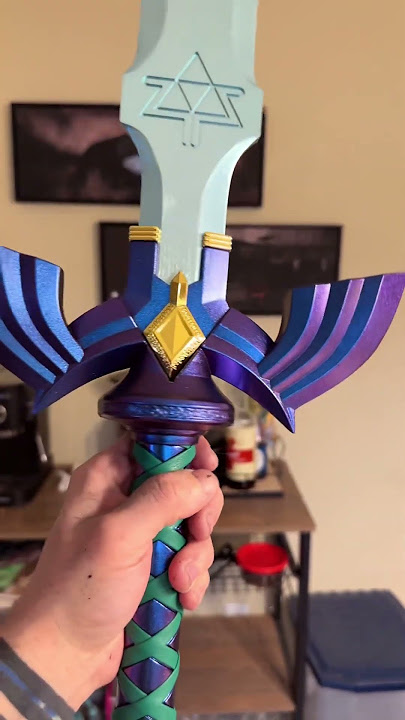 Zelda Master Sword V3 Life-Size Metal Prop Preview! #shorts