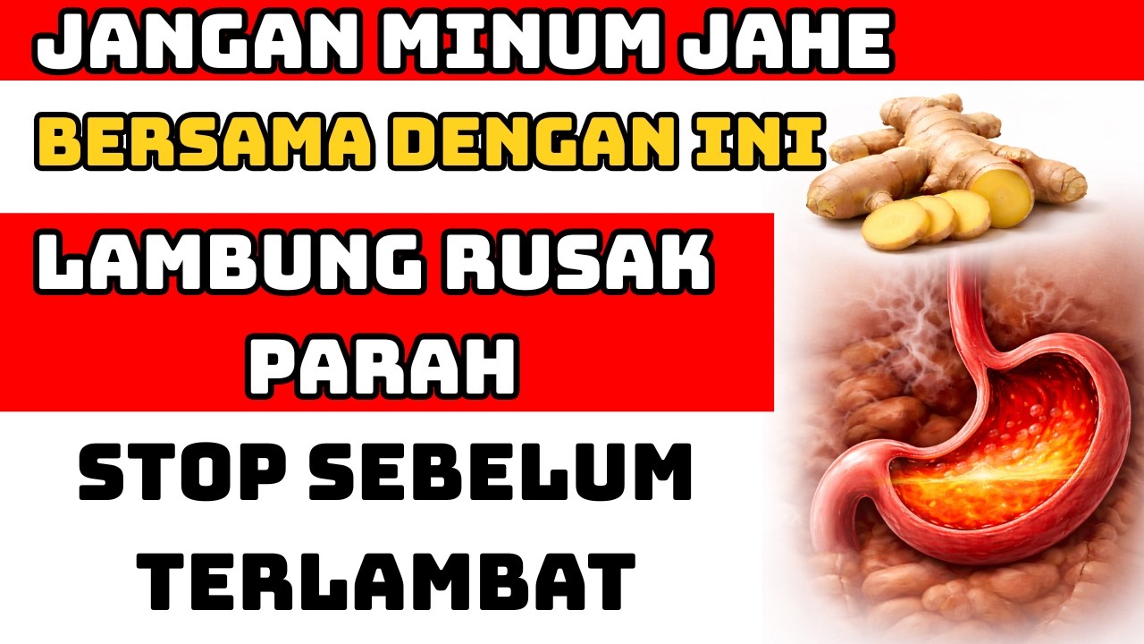Bahaya Fatal! Jangan Campur Jahe dengan 3 Hal Ini Setelah Usia 60 Tahun