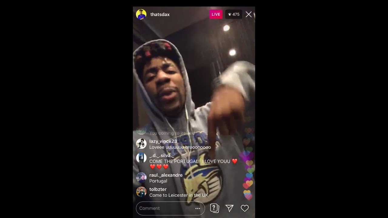 Dax talks about upcoming stuff on Instagram livestream