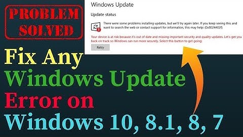 How To Fix Windows Update Error 0x80070424 // In Just 1 Minute Easy Way