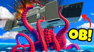 We used a FLYING DRONE CARRIER to Capture the Kraken in Stormworks?! screenshot 4