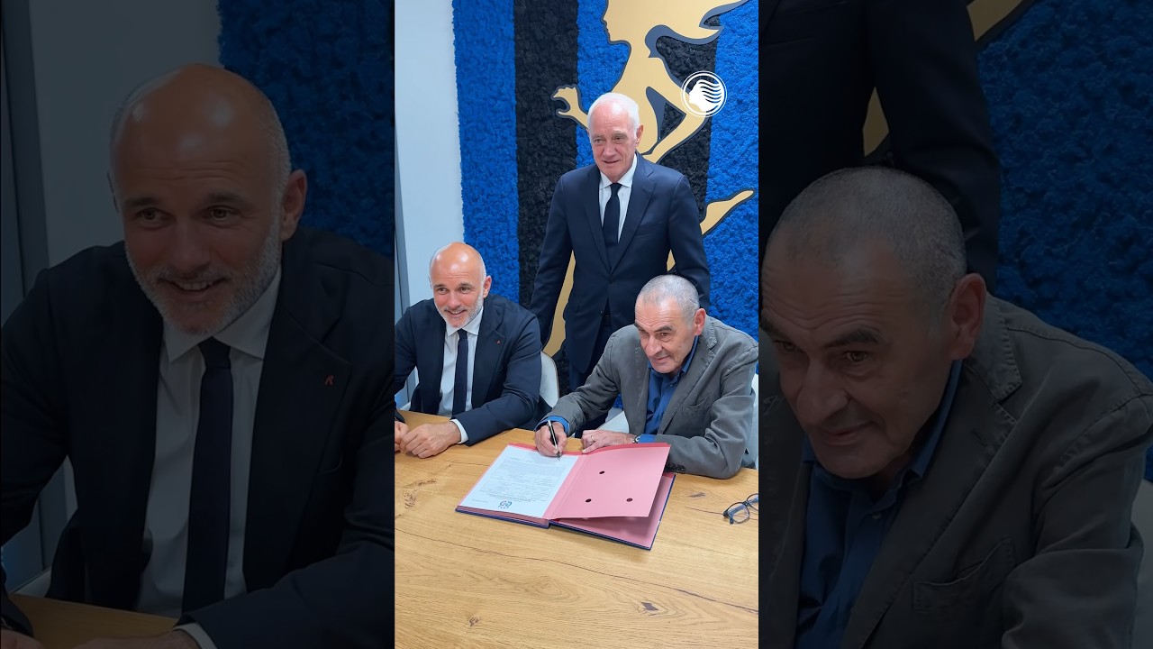Maurizio Sarri è il nuovo allenatore dell’Atalanta ⚫️🔵