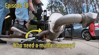 Episode Eighteen - Saturn Sky Exhaust removal, cleaning the mud from the underbody trays. Saturn Sky Redline 2 0t Solo Race Exhaust