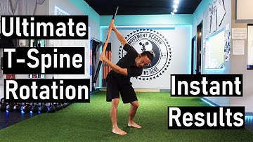 Ultimate T-spine Rotation Exercise for Golfers - Stick Mobility Exercise