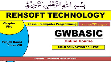 (Part - 1) How to Make a Simple Program in GWBASIC?