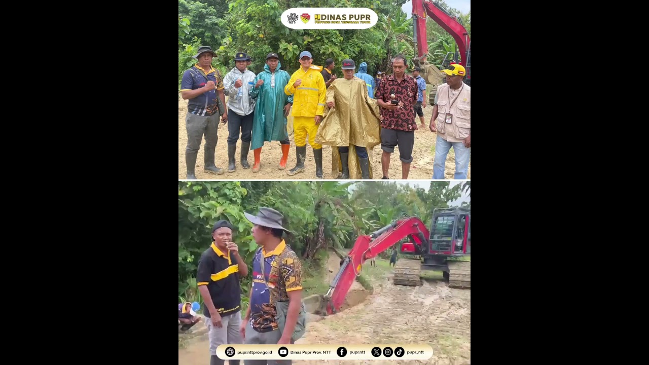 pengerukan sedimen dan normalisasi saluran di Daerah Irigasi (DI) Malaka #pupr