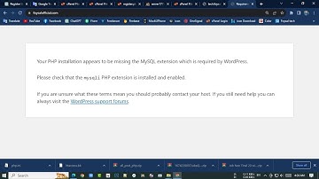 fix your php installation appears to be missing the mysql extension which is required by wordpress.