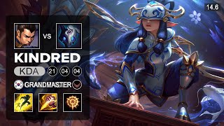 Kindred vs XinZhao Jungle - KR Grandmaster - Patch 14.6 Season 14