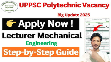 UPPSC Lecturer Form Apply 2025 | Step-by-Step Online Form Fill | By-technicalbyharry