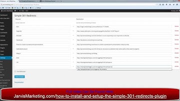 How To Install And Setup The Simple 301 Redirects Plugin 4 - How To Do A 301 Redirect Part 1