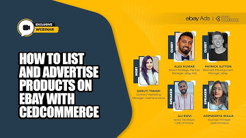 Learn how to set up and advertise your products on eBay with CedCommerce I Live Webinar