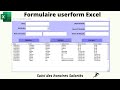 Crer un formulaire userform de saisie de donnes partant de zro