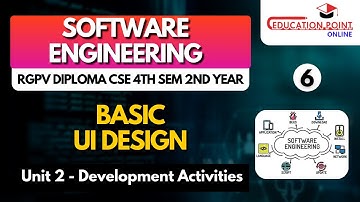 Basic UI Design | Software Engineering RGPV Diploma CSE / IT 4th Sem 2nd Year