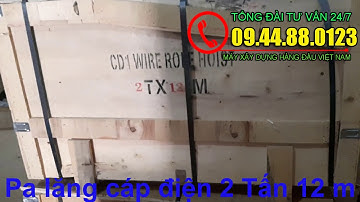 Bảng giá Pa lăng cáp điện 2 tấn 12 mét CD1 giá chỉ với 17 triệu đồng
