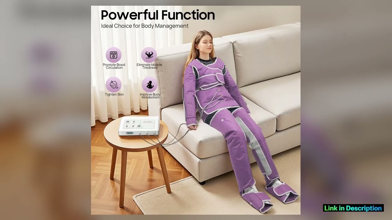 400W Air Pressure Body Slimming Suit 7 Levels Adjustable Pressotherapy Heating Massage Device for