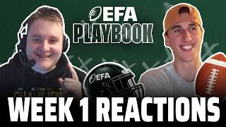 Week 1 Reactions and MVP of the Week picks | The EFA Playbook with Bress & Tebbs
