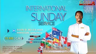 LIVE INTERNATIONAL SUNDAY SERVICE  24 JULY 2022 | PROPHET VC ZITHA | SALVATION IN CHRIST MINISTRIES