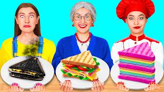 Me vs Grandma Cooking Challenge | Edible Battle by HAHANOM Challenge