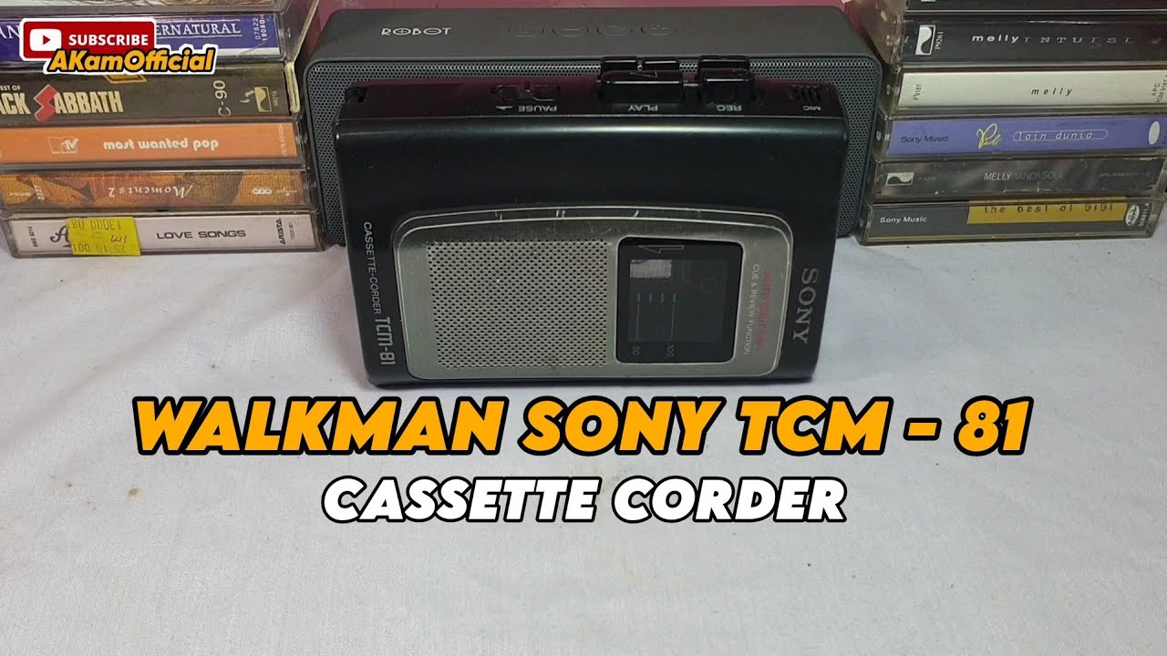Review Walkman Sony TCM - 81 Cassette Corder - YouTube