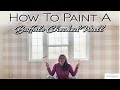 Easy Painted Buffalo Check wall!