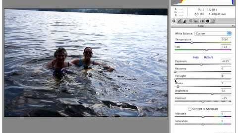 Correcting lighting with camera raw- Photoshop Tutorials