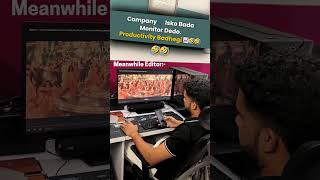 Company 🗣️: “Isko Dual Monitor dedo…”Employee 👨💻: “Ab YouTube 2 screen pe chalega” 📈🤣🤣