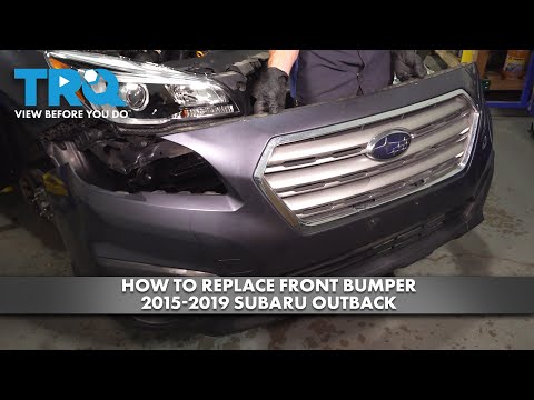 How To Replace Front Bumper 2015 2019 Subaru Outback 