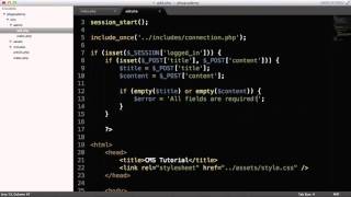 Create CMS with PHP (Part 6)
