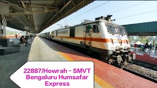 High Speed Mighty 22887/Howrah - SMVT Bengaluru Humsafar Express Towards kharagpur jn