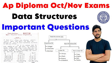 Data Structures Important Questions | C23, C20, C16 Exams | Ap Diploma Oct/Nov Exams 2024 | Diploma