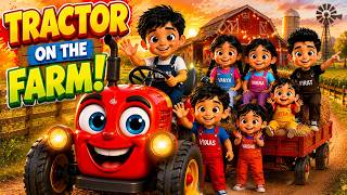 Tractor On The Farm Fun Farm Animals Song For Kids Moo Moo Oink Oink Nursery Rhymes