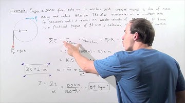 Rotational Dynamics Example # 1