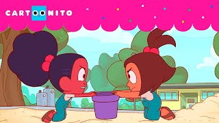 Jessica Encara Diferenças Com A Sua Amiga Gêmea O Pequeno Grande Mundo De Jessica Cartoonito