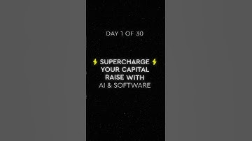 Unlock the power of AI and Software in Capital Raising 🚀💼 #ai #capitalraising #startups