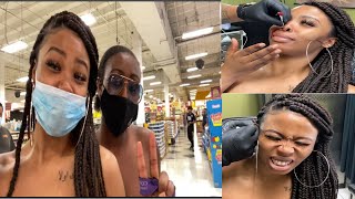 First Day Outta Quarantine Vlog| Getting Ear and Nose Piercings