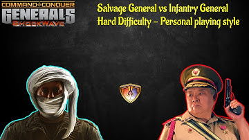 Salvage General vs Infantry General - Generals Challenge | C&C Generals Zero Hour (Shockwave mod)