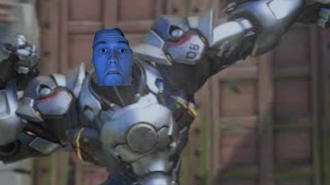 Overwatch King's Row with the biggest brain on the biggest Reinhardt