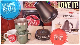 Review COSORI Electric Kettle Gooseneck with Temperature Control Great For Pour Stanley Over Coffee