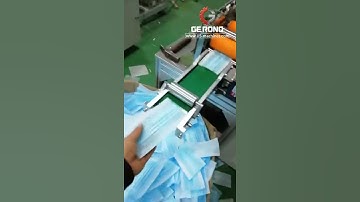 Machine testing video of automatic non woven face cover mask slice making machine
