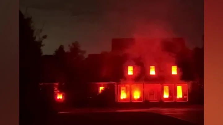 Viral Halloween display in South Carolina mistaken for real fire