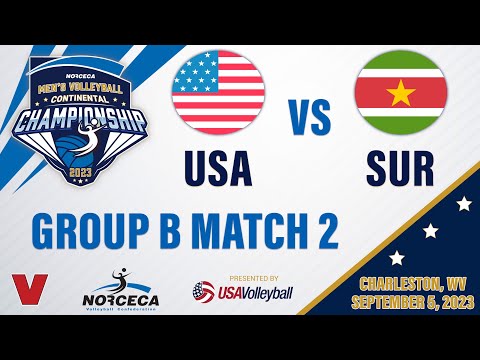 🇺🇸 USA vs 🇸🇷 SURINAME | 2023 Men's NORCECA Championship Group Play