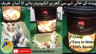 Easy idea to Make Egg Incubator By using waste paint bucket || Egg Hatching in Old  bucket |🐥🐣chicks