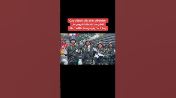 Các chiến sĩ diễu binh, diễu hành cùng người dân hát vang bài Như có Bác trong ngày đại thắng #hanoi