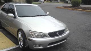 2002 Lexus IS300 stops by Rimtyme in Charlotte for a new set of shoes.