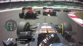 F1 2016 Daniel Ricciardo Chaos Race Start Onboard - Malaysian Grand Prix | With Telemetry