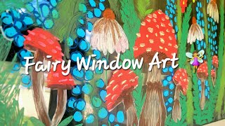 Fairy garden Thursday ✨️  Fairy Window Art🧚‍♂️