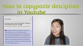 How to copypaste the description in youtube via (Universal Copy) screenshot 5